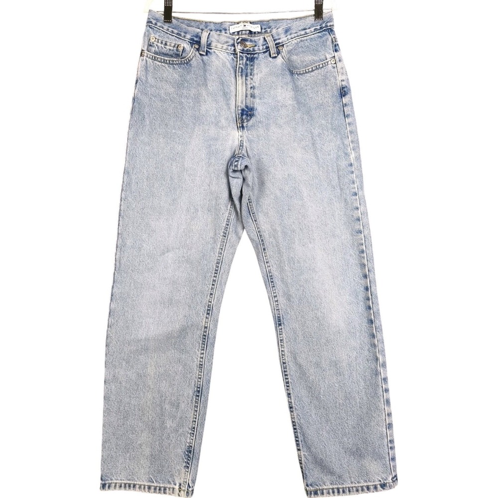 Vintage Tommy Hilfiger Triple T Jeans Women's 10 Light Wash Straight Leg‎ Y2K